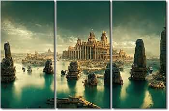 画材 Atlantis Atlantis Clipart – 31 PNG Mythical Underwater City Illustrations